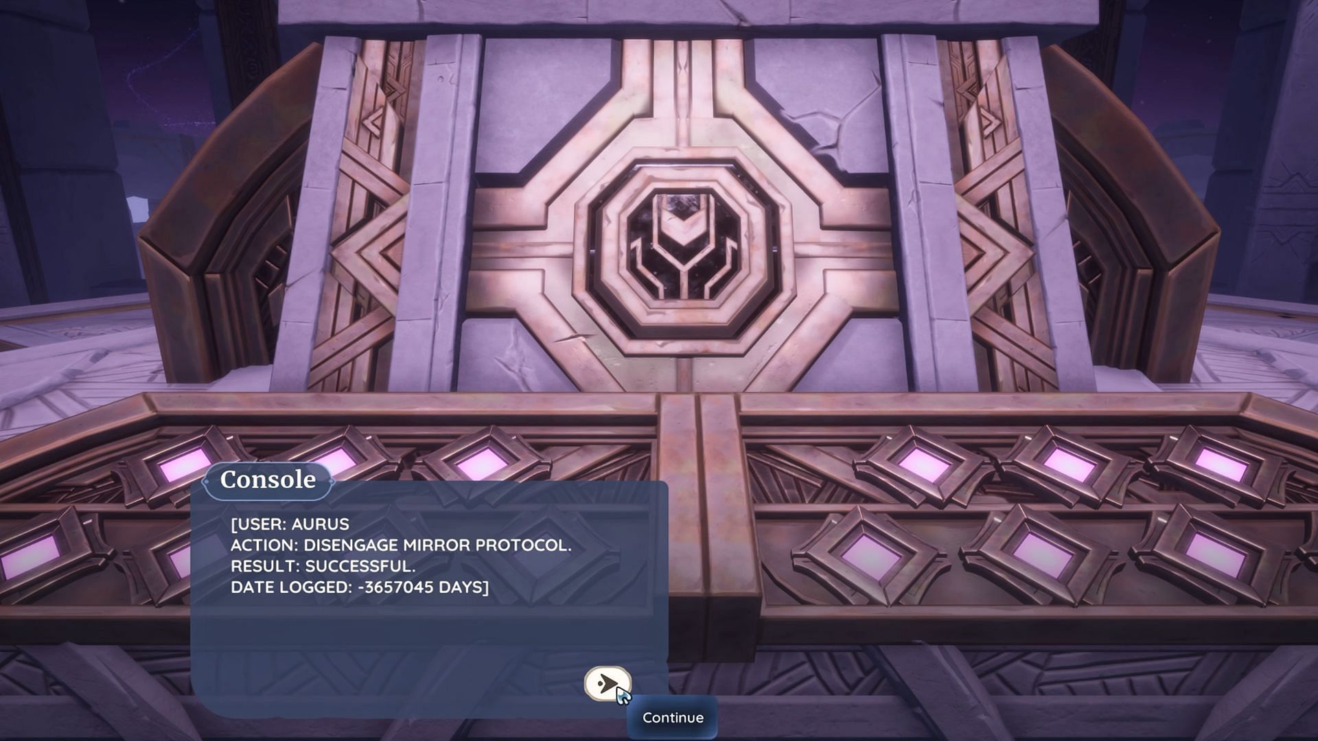 Enter the correct Password to unlock the secrets of the temple (Image via Singularity 6)